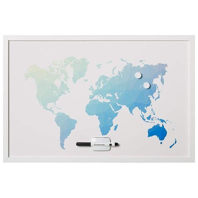 Bi-Office Lavagna Mappa Mondo