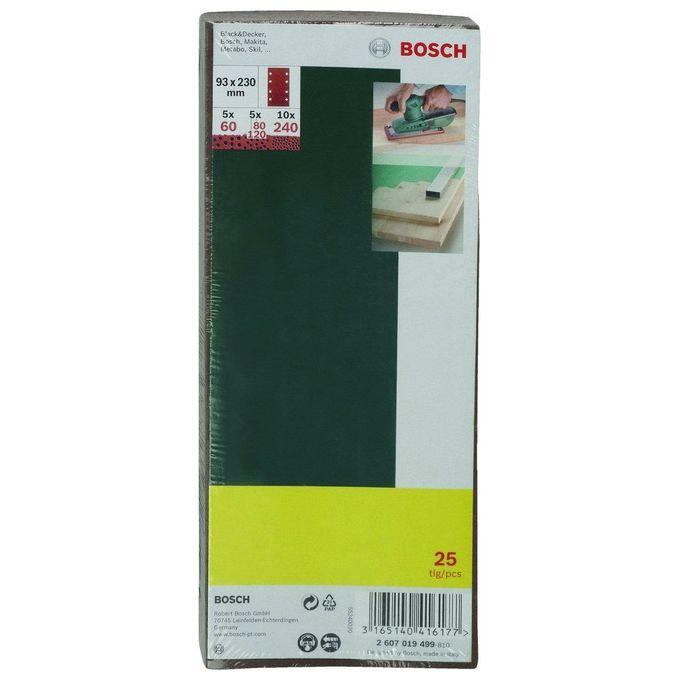 Bosch 25 Fogli Abrasivi