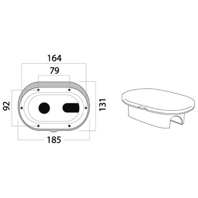 Box Doccia Cromato Tubo