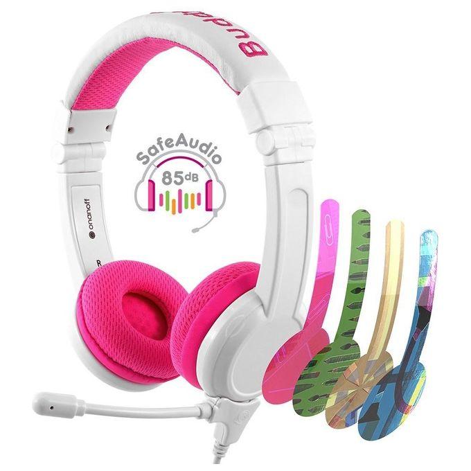 Buddyphones Cuffia School Rosa