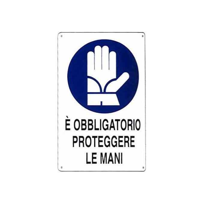 Cartello Protezione Mani 20X