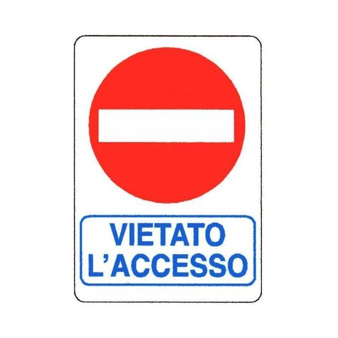 Cartello Vietato LAccesso 12X