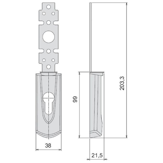 Cisa 07176620 Placca Esterna