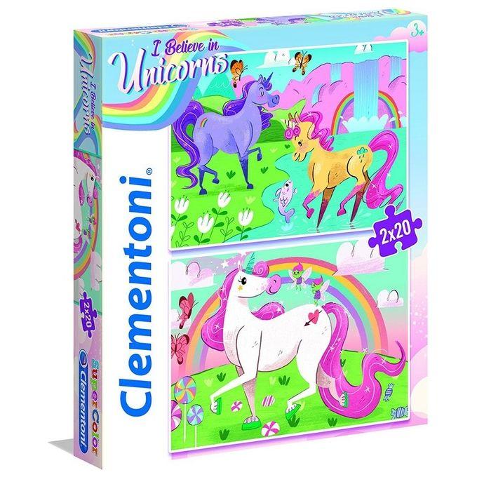 Puzzle 2X20 Unicorno Brilliant