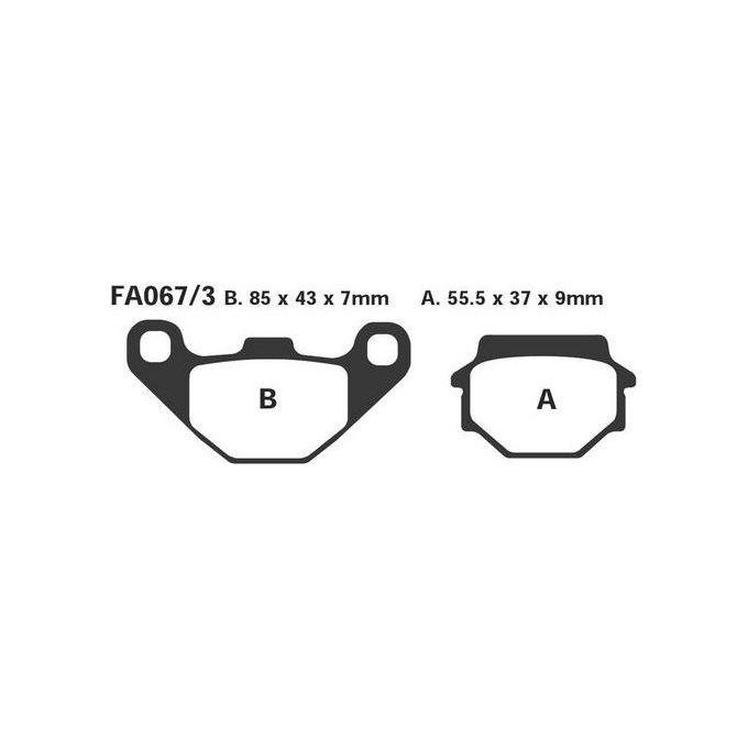 EBC FA067/3 Pastiglie Kawasaki