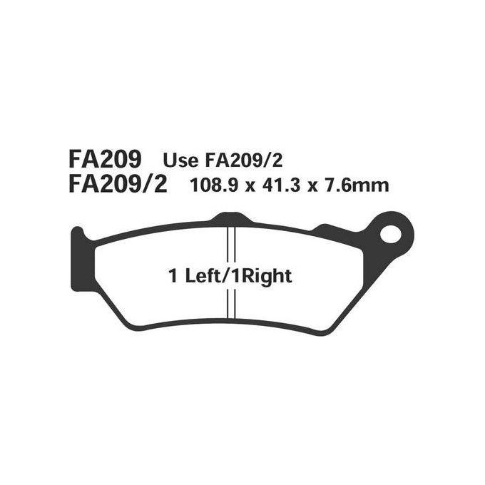 EBC FA209/2HH Pastiglie Hh