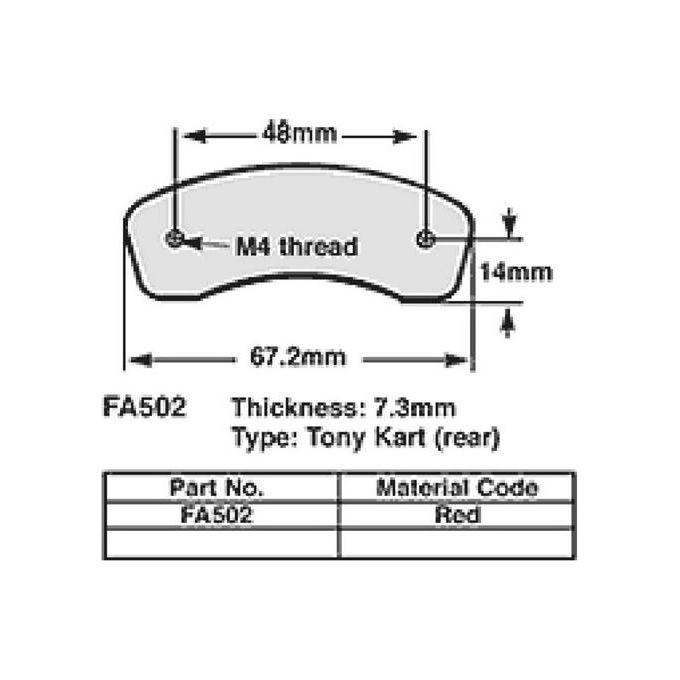 EBC FA502 Pastiglie Freno