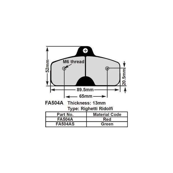 EBC FA504A Pastiglie Freno