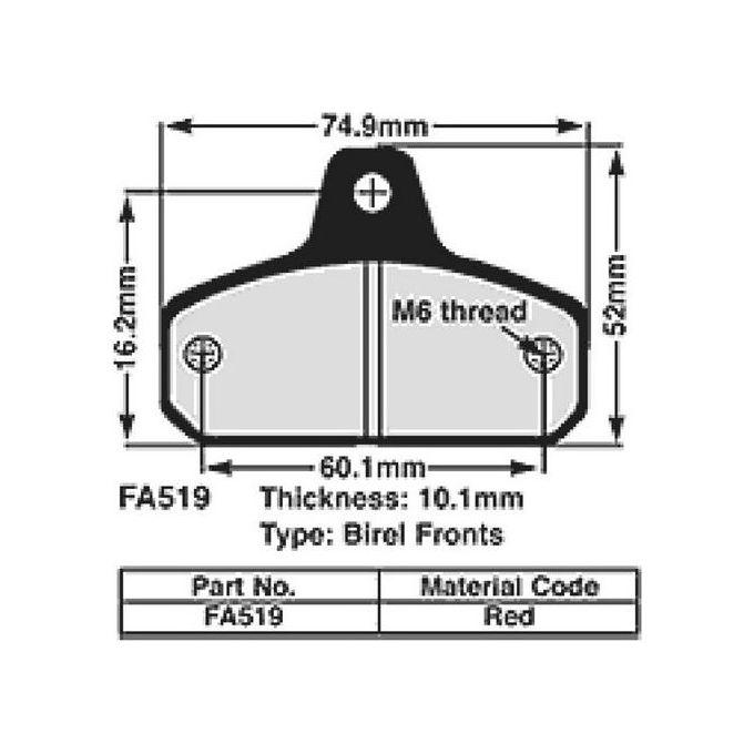 EBC FA519 Pastiglie Freno