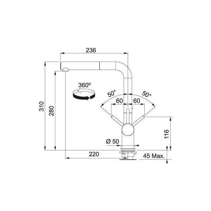 Franke Active Plus Miscelatore