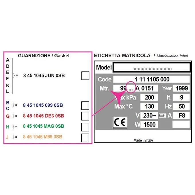 Guarnizione Per Autoclave H100