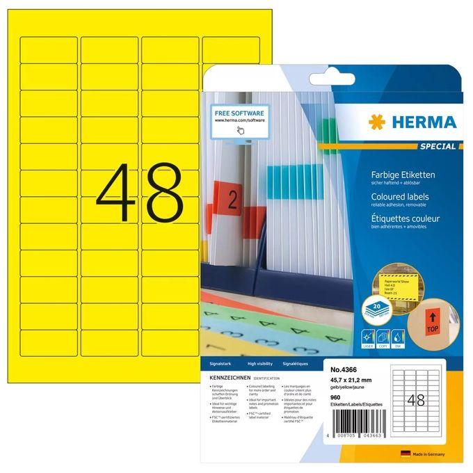 Herma Etichette Gialle 45,7x21,2mm