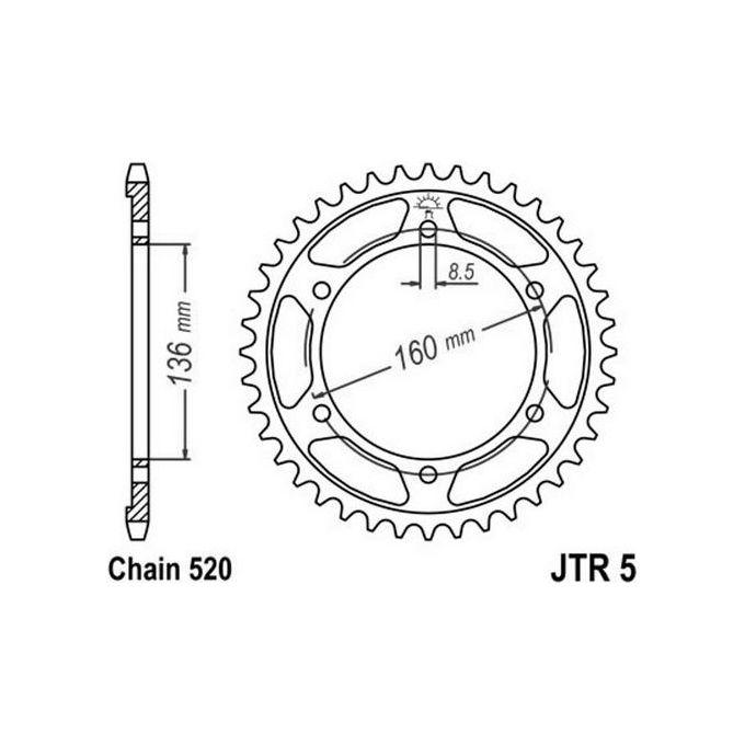 Jt JTR5.47ZBK Corona 5