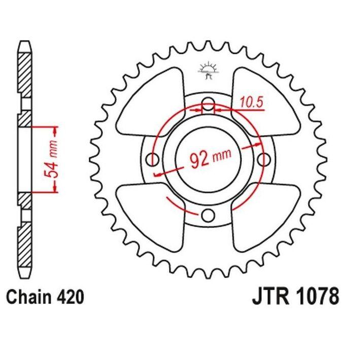 Jt Sprokets Corona 1078