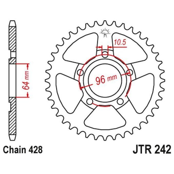 Jt Sprokets Corona 242