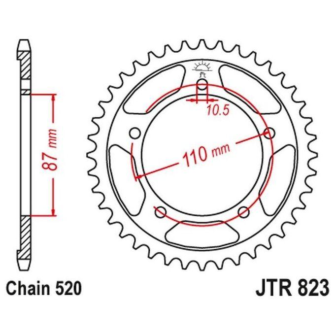 Jt Sprokets Corona 823