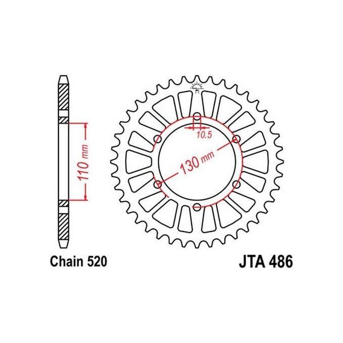 Jt Sprokets Corona Alluminio