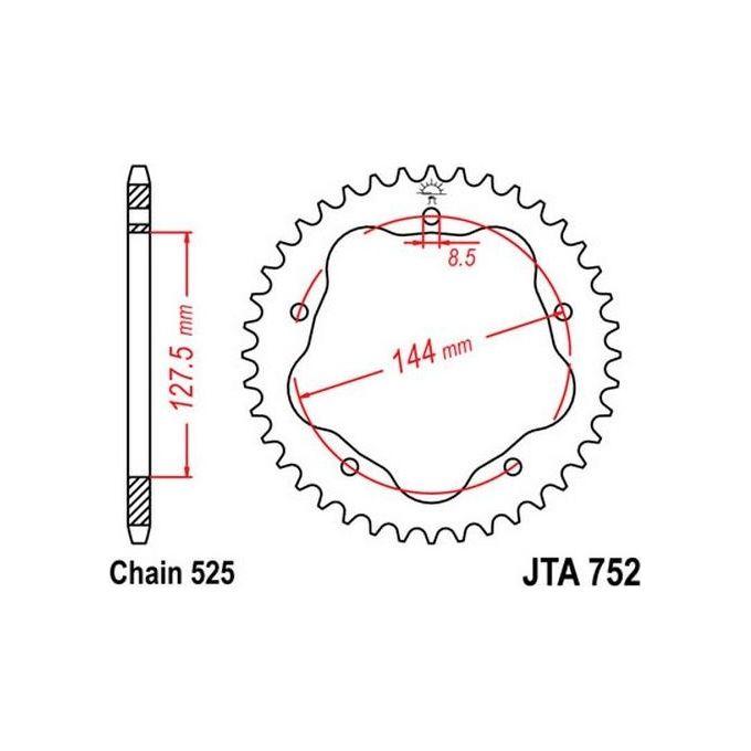 Jt Sprokets Corona Alluminio