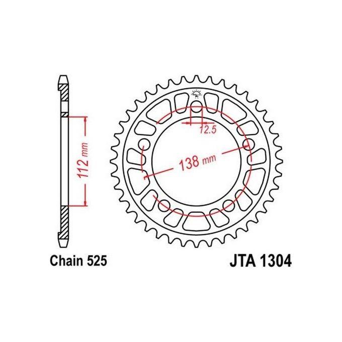 Jt Sprokets Corona Alluminio