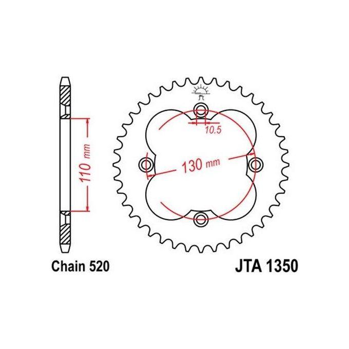 Jt Sprokets Corona Alluminio