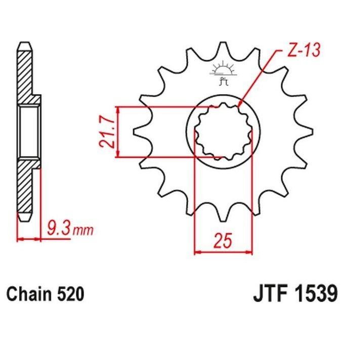 Jt Sprokets Pignone 1539