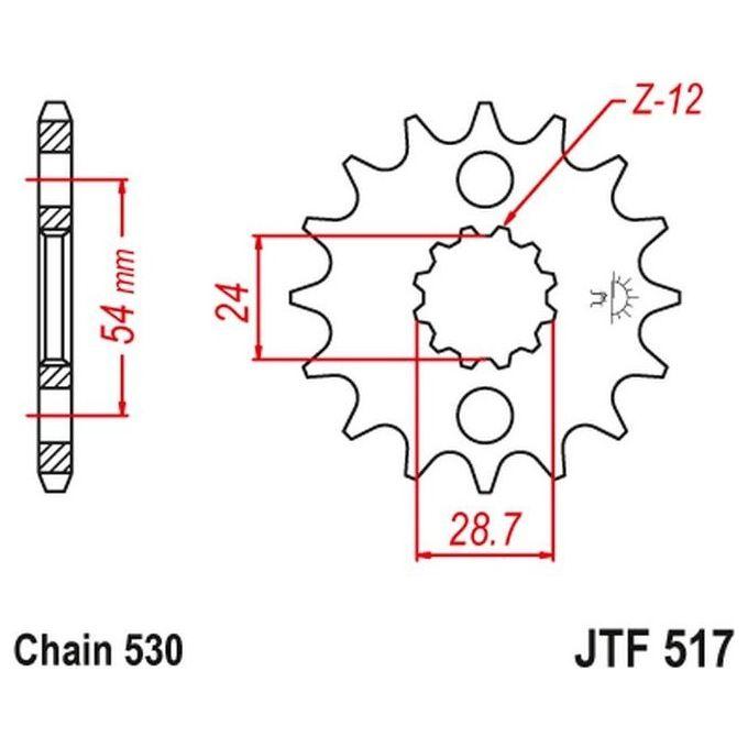 Jt Sprokets Pignone 517