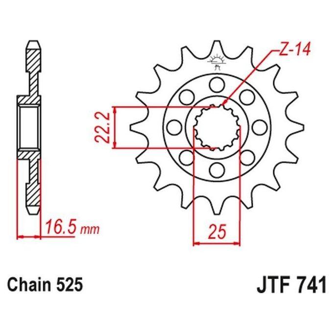 Jt Sprokets Pignone 741