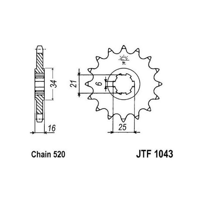 Jt Sprokets Pignone Jt