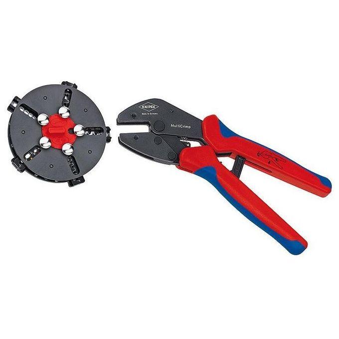 Knipex Crimpatrice Nero/Blu/Rosso