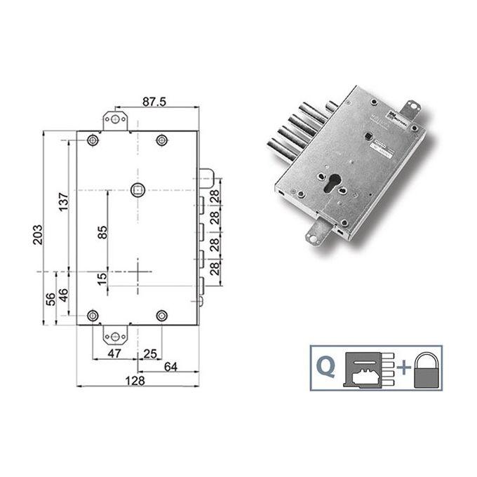 Mottura 89.4515.madq Serratura Blindata