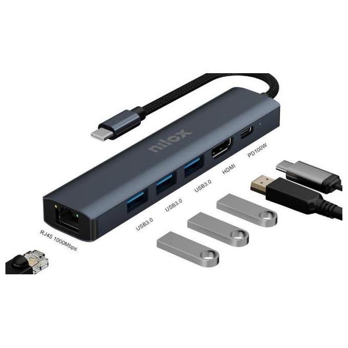 Nilox NXDSUSBC06 Dock Usb-c