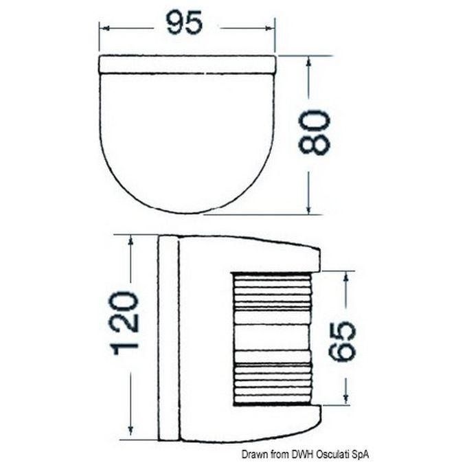 Fanale U78 Poppa Bianco