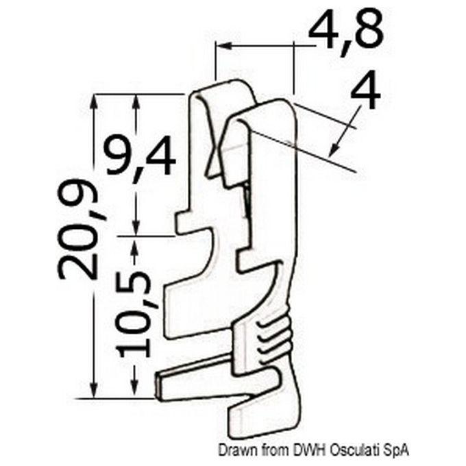 Contatti Ottone 1/2,5 Mm