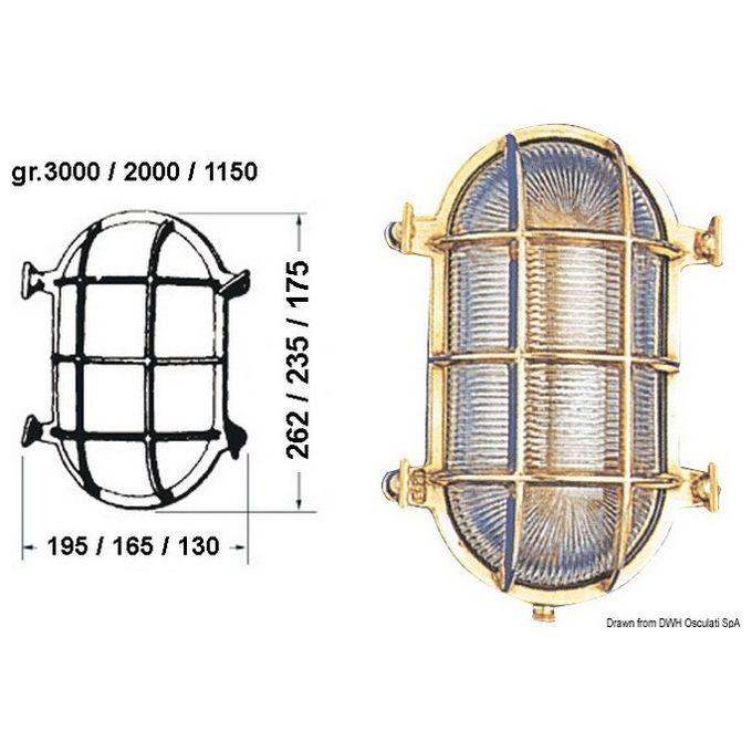 Lampada Tartaruga Ovale 165