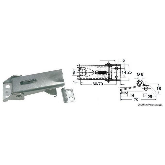 Chiusura A Levaregole 70x25mm