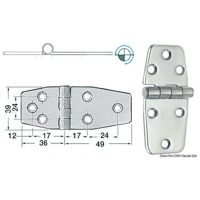 Cerniera Inox 38.815.50