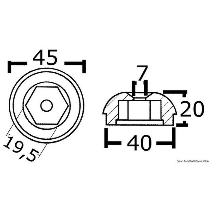 Anodo Ricambio Rif.orig. 71190A