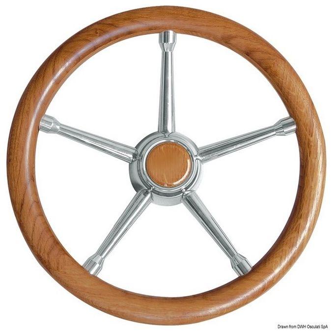 Volante A Inox/teak 350