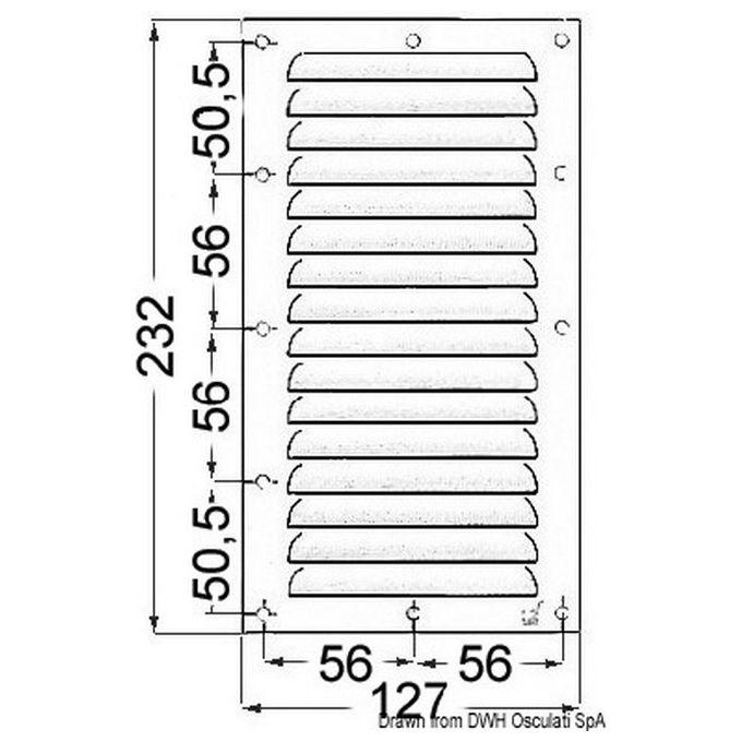 Griglia Areazione 232 X