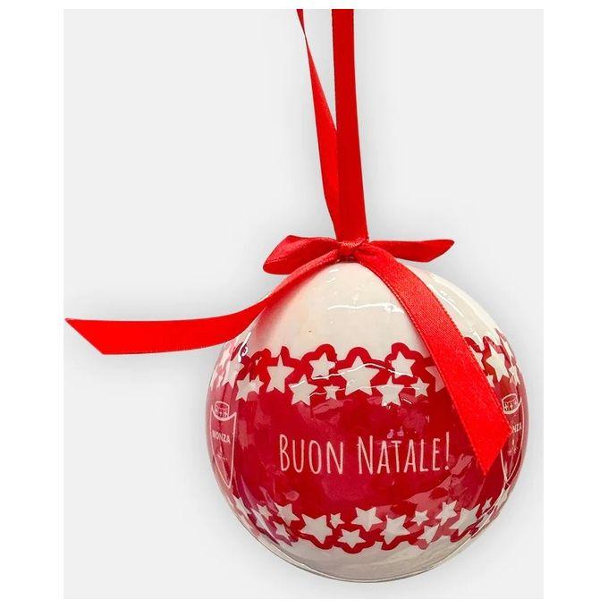 Pallina Natale Biancorossa