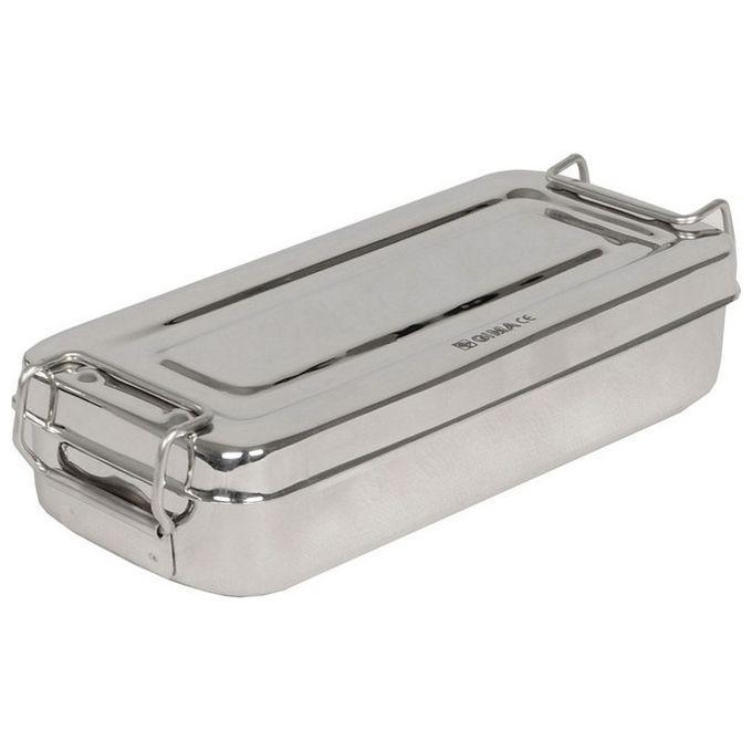 Scatola Inox 18X8X4Cm Con