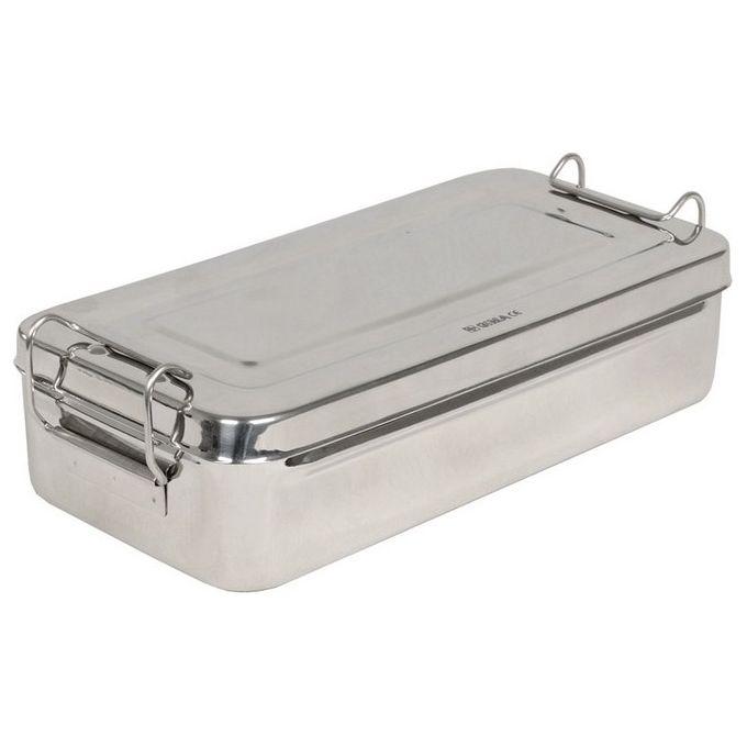 Scatola Inox 25X12,5X4,6Cm Con