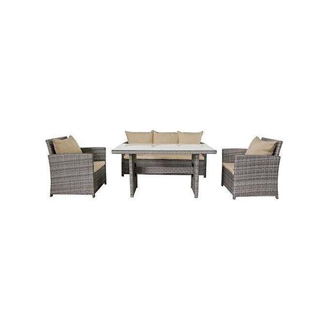 Set Rattan (1Div+Tav+2Pol) Lunch