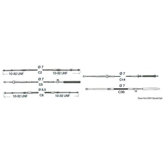 Ultraflex Cavo Telecomando C14