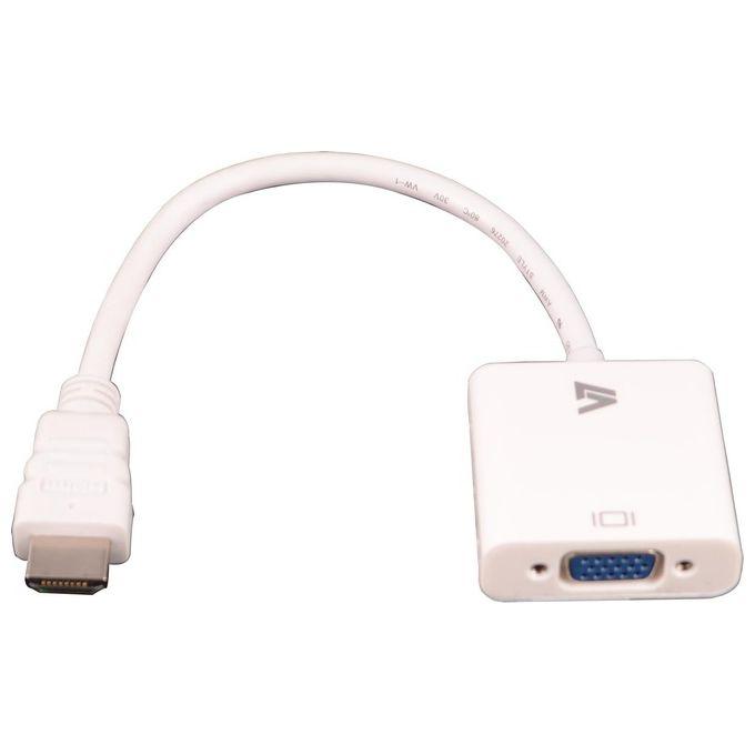 V7 Hdmi-vga Adapter Cable-wht