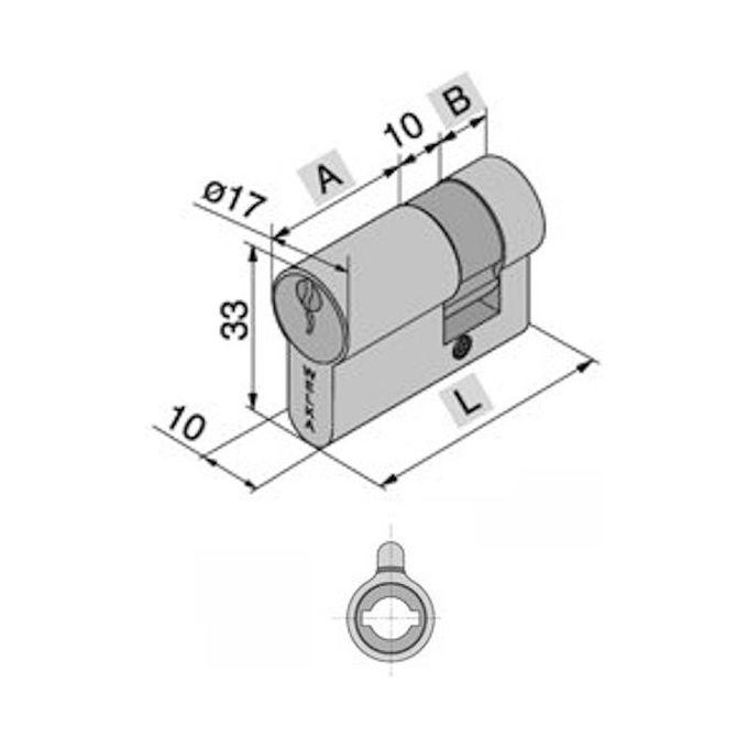 Welka 60122221 Cilindro Sagomato