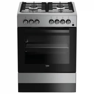 Beko FSE62110DX Cucina Libera Installazione Forno Elettrico Ventilato Capacita' 66 Litri Coperchio in Cristallo 60x60 cm Acciaio Inox