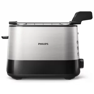 Philips HD2639 Viva Collection Tostapane con Lati in Metallo e Pinza per Sandwich 730W 